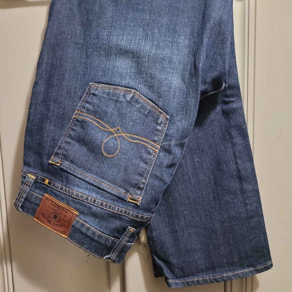 Lucky Brand Sofia Capri Women's Jeans Blue Denim Stretch Size 12/31